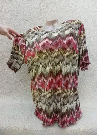 Кофта в мелкий плиссе,р52-54💟💟💟 2