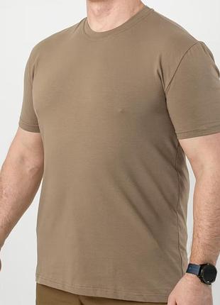 Футболка стрейч котон military tan