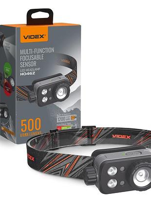 Налобный светодиодный фонарик videx 500lm 5000k