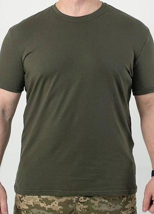 Футболка стрейч котон military olive
