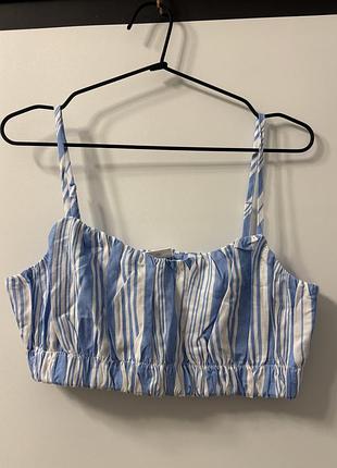 Топ в полоску h&m