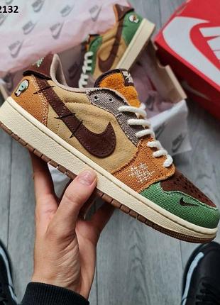 Стильные кроссовки nike zion williamson x air jordan 1 retro low og voodoo