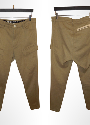Женские брюки-cargo g-star raw kafey cargo ultra high skinny. size w31 l32