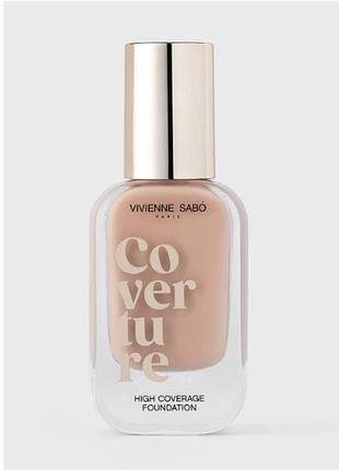 Стойкий тональный крем для лица vivienne sabo coverture high coverage foundation 01 · молочно-бежевый 28 мл
