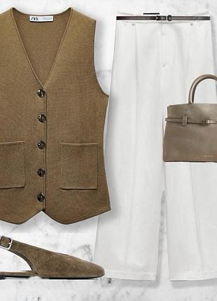 Трендова, нереально стильна жилетка/безрукавка zara.