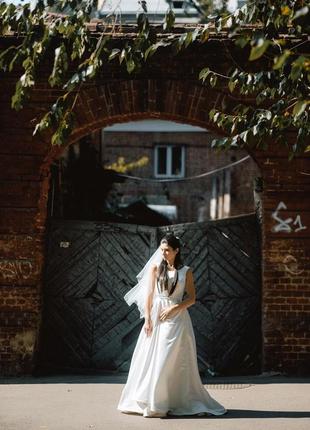 Весільна сукня ( xs/s ) ( 36) регульований розмір а-силует3 фото