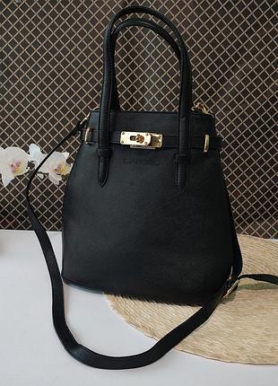 Шкіряна сумка через плече lancel