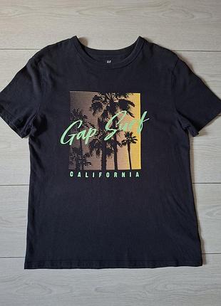 Черная футболка gap surf california размер xxs / на 14 лет