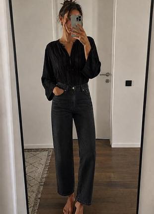 Джинси чорні zara