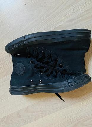 Кеди конверси оригінал чорні високі класичні кеди converse chuck taylor all star hi) 36,5