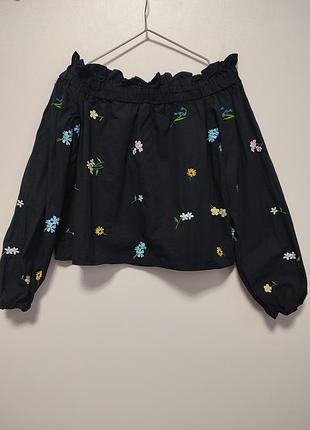 Блуза з вишивкою topshop