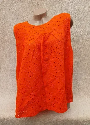 Блуза з прошви,р52-54🧡🧡🧡