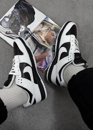 Nike sb dunk white black 6