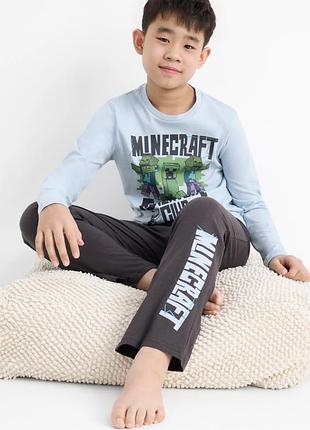 Піжама minecraft для хлопчика 🎮💙