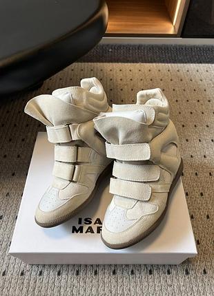 Кросівки снікерси isabel marant на танкетці
