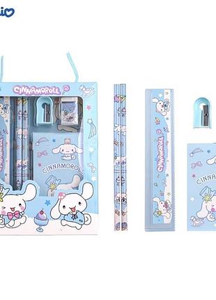 Канцелярія школьный набор шкільні предмети sanrio cinnamoroll