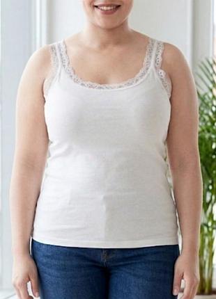 1xl новая майка с кружевными бретелями