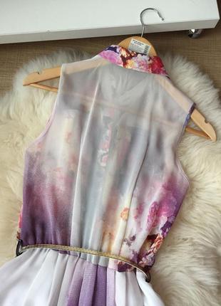 Шифоновое цветочное легкое платье helen-a made in ukraine8 фото