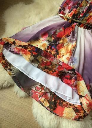 Шифоновое цветочное легкое платье helen-a made in ukraine3 фото