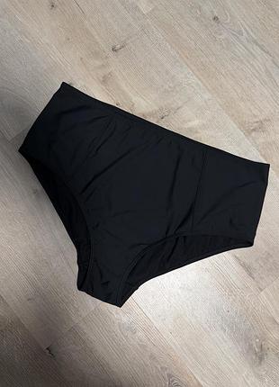 🎼черные высокие плавки низ от купальника батал mark &amp; spensor 22/5 xl