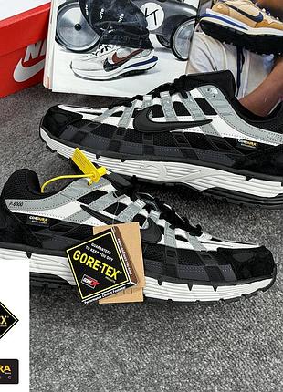 Термо кроссовки nike p-6000 anthracite smoke grey gore tex