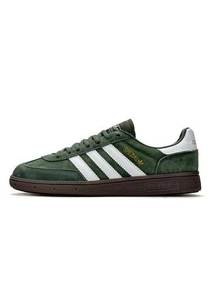 Кросівки чоловічі adidas handball spezial, зелені замшеві кеди адідас , демісезонні