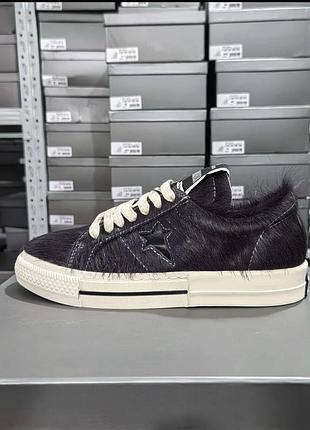 Rick owens drkshdw x converse one star pro