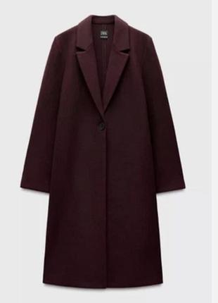 🥀пальто прямого силуэта от zara