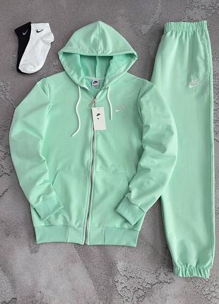 Чоловічий спортивний костюм зіп-худі + штани nike premium