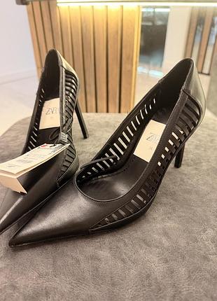 Туфлі лодочки zara, зара