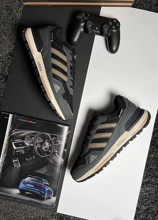Чоловічі кросівки adidas zx 700 grey black beige
