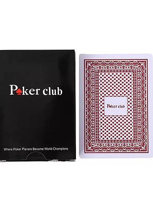 Пластиковые игральные карты poker club – для вечеров, которые хочется продолжить