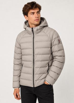 Демісезонна пухова куртка чоловіча colmar expert 1285 xl сіро-бежева однотонна (12346022-4)