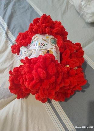 Нитки alize puffy