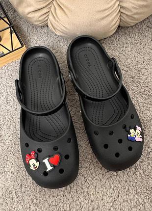 Жіночі босоніжки crocs classic ballet black чорні жіночі босоніжки classic ballet black чорні