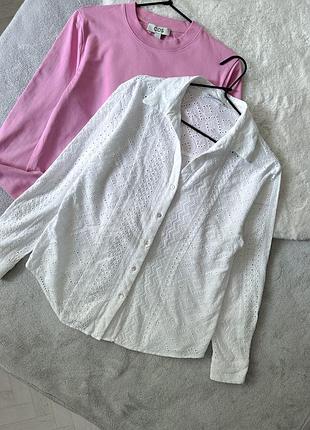 Блуза из прошвы zara
