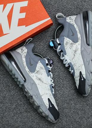 Стильные кроссовки travis scott x nike air max 270 react grey