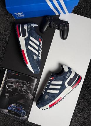 Чоловічі кросівки adidas zx 750 navy red white