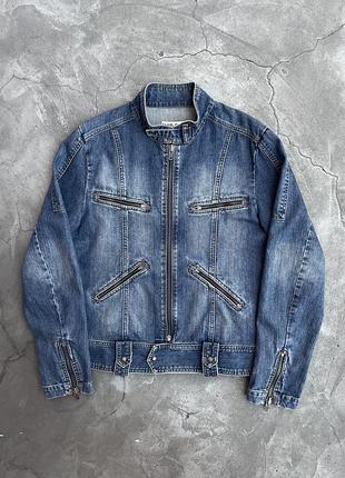 Heavyweight denim: racing multipocket jacket, 2000s