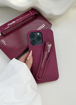 Чехол rhode на iphone різних моделей rhode fall lip case raspberry jelly