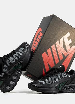 Стильні кросівки nike air max dn x supreme black green