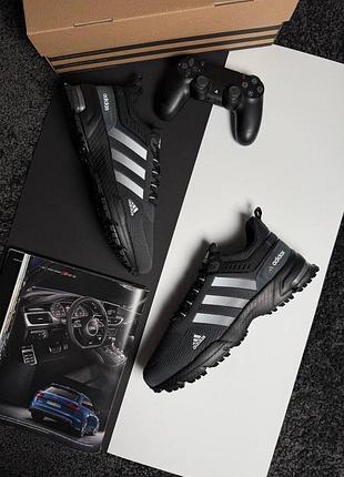 Чоловічі кросівки adidas marathon dark grey white