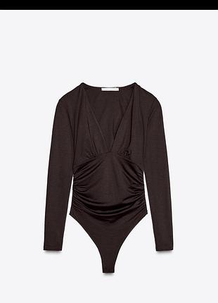 Боді лонгслів zara 3