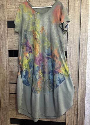 Сукня італія натуральна тканина l - xl