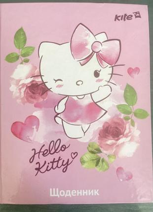 Новий шкільний щоденник kite hello kitty (sanrio), красивий щоденник кітті
