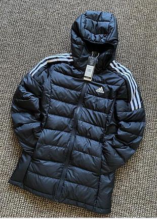 Жіноча куртка adidas essentials light down parka осінь зима пуховик качиний пух