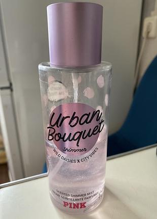 Спрей з блискітками urban bouquet pink