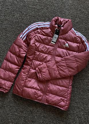 Жіноча куртка adidas essentials коротка на осінь десісезон яскрава тепла