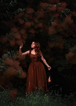 Женское платье scarletdarkness рыжего цвета, s