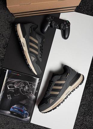 Чоловічі кросівки adidas zx 750 grey black mocco